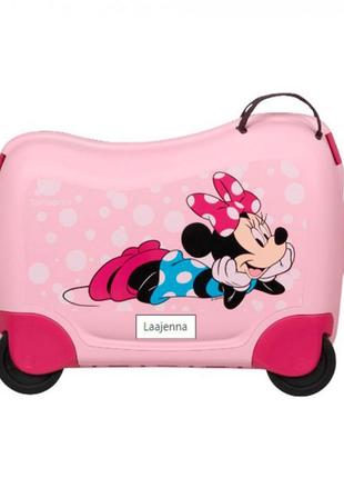 Дитяча пластикова валіза на 4х колесах (транкі) dream2go samso...