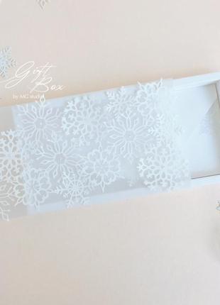 Gift box “snowy” - открытка в коробочке5 фото