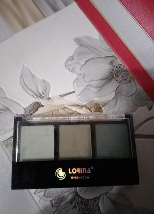 Тени для глаз lorina 3 матовых оттенка  3гр n102 фото