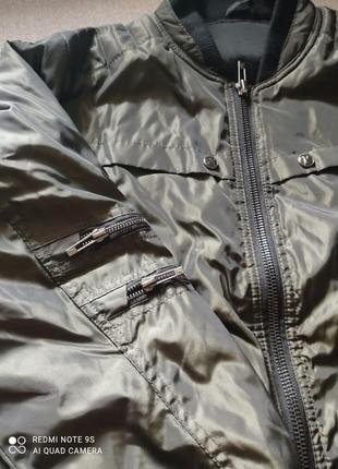 Чоловічий бомбер куртка демісезонна сша, підліткові, новий, розмір 14-16 m l8 фото