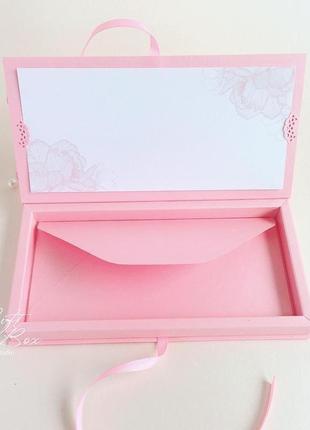 Gift box “blossom”  цвет 3 (розовый)5 фото