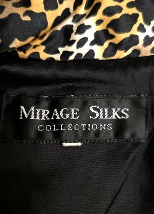 Шелковая стеганая жилетка animal принт mirage silks collection /9789/3 фото