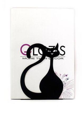 Упоры для книг glozis black cat2 фото