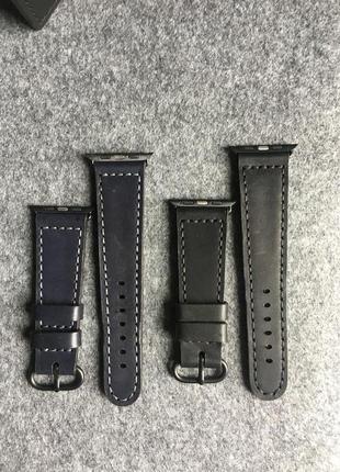 Кожаный ремешок на часы godno strap apple watch 38/42 мм5 фото