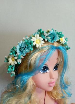 Нежный весенний ободок, обруч с цветами