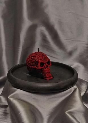 Красный "череп со змеями"2 фото
