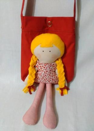 Детская сумка-переноска для куклы3 фото