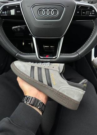 Мужские кроссовки adidas spezial gray black1 фото