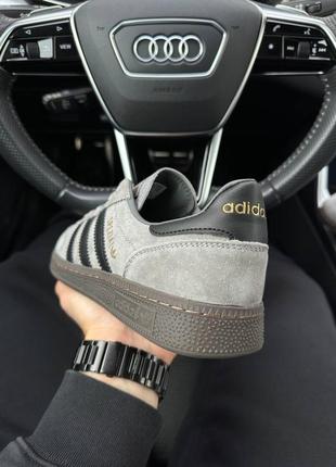 Мужские кроссовки adidas spezial gray black4 фото