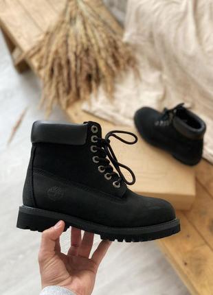 Timberland 6 inch premium black жіночі черевики тімберленди післяплата купити