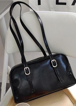 Містка сумочка на плече (дві ручки)5 фото