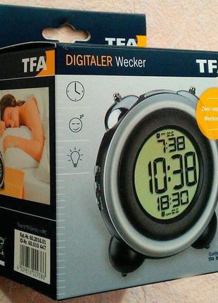 Часы-будильник tfa (60201601)2 фото