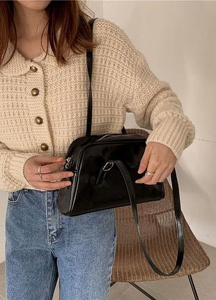 Містка сумочка на плече (дві ручки)4 фото