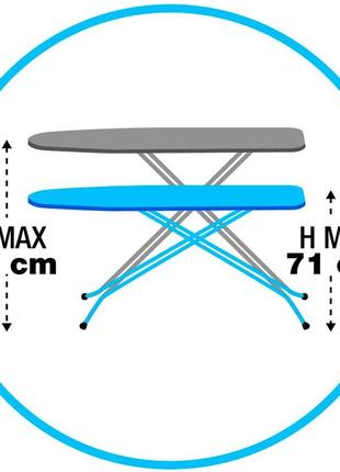 Дошка для прасування gimi junior 114x33 см gerbera (161171)4 фото