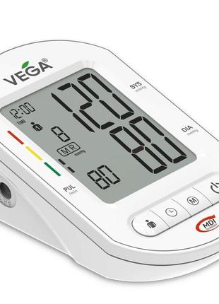 Тонометр vega 2h basic type-c з оригінальною манжетою vega 22-42см на плече гарантія 5 років