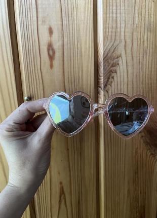Сонцезахисні окуляри для дівчинки, рожеві окуляри, очки для девочки