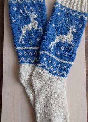 Шкарпетки з оленями вовняні