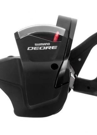 Манетка ліва shimano deore sl-m6000, l2/3, чорний (shll-024)