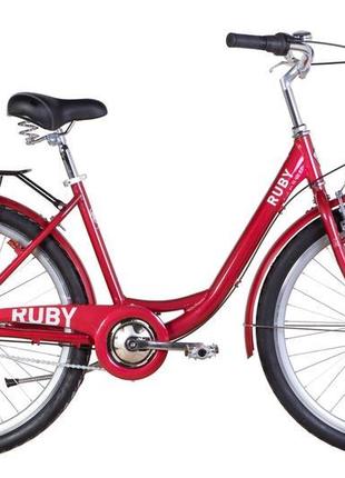 Велосипед 26" dorozhnik ruby ph 2022 (темно-червоний (м))