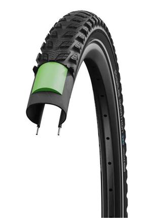 Покрышка 28x2.00 (50-622) schwalbe marathon 365 perf, greengua...