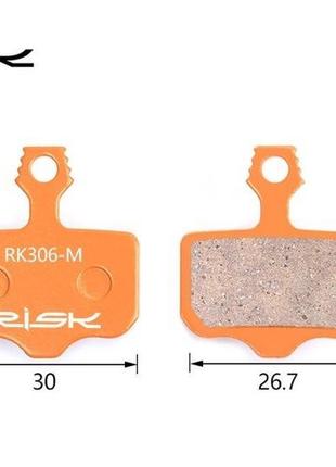 Колодки гальмівні напівметали disc risk rk306-s avid elixi/r/c...