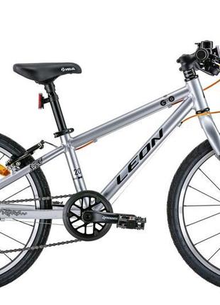 Велосипед 20" leon go 7 speed vbr 2022 (сірий з чорним)