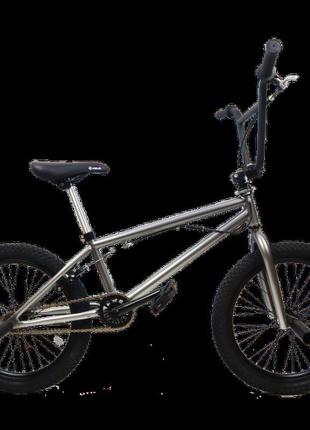 Cross велосипед cross bmx flatland light 2022 20" 10" срібло