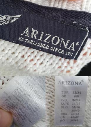 Белый свитер с застёжкой 50% хлопок arizona вязка мелкая минимализм винтаж3 фото