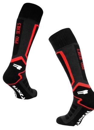 Лижні шкарпетки radical pro series чорний/червоний (pro-series...