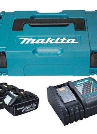 Набір акумуляторів makita lxt bl1830x2, dc18rc, makpac1 (197952-5)