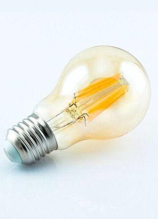 Світлодіодна лампа biom fl-411 a60 8w e27 2350k amber4 фото