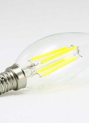 Світлодіодна лампа biom fl-306 c37 4w e14 4500k3 фото