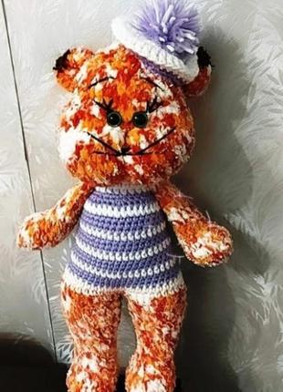 Котенок . кошечка- матрос. мягкая детская игрушка гипоаллергенная - связанная с любовью, станет прек