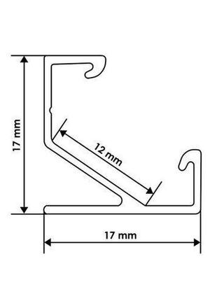 Профіль алюмінієвий biom кутовий лпу17 17х17неанодированный (п...4 фото
