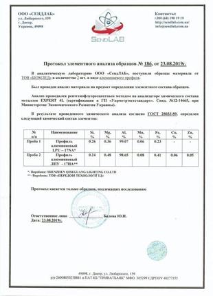 Профіль алюмінієвий biom лпф-5 гнучкий 5х15 (палиця 2м), м3 фото