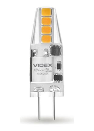 Led лампа videx g4e 12v 2w g4 4100k