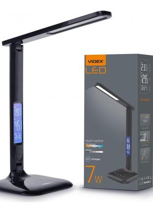 Led лампа настiльна videx tf05b 7w 3000-5500k