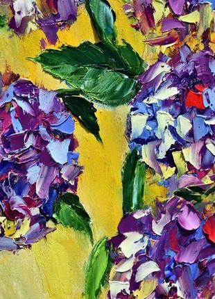 Картина для настрою, квіти, живопис мастихіном, оргаліт, 50х502 фото