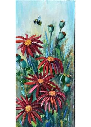 Полевые цветы, 20х40 3