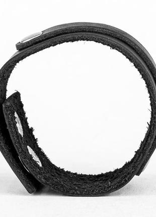 Черный кожаный браслет, код 35407 фото