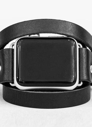 Кожаный ремешок для apple watch, 3 4 5 6 7 8 9 se ultra ultra 2, 38 40 41 42 44 45 49 мм, код 18602 фото