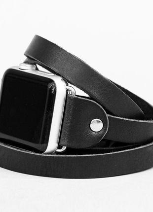Кожаный ремешок для apple watch, 3 4 5 6 7 8 9 se ultra ultra 2, 38 40 41 42 44 45 49 мм, код 18606 фото