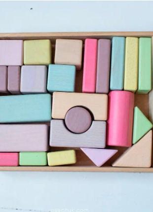 Развивающий конструктор головоломка пазл 24 деталей 25х21х5 см экопродукт ручной работы