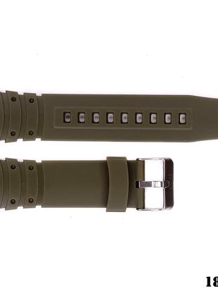 Ремінець для годинника skmei 1560 army green-white