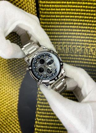 Чоловічий кварцовий аналоговий розкішний наручний годинник skm...4 фото