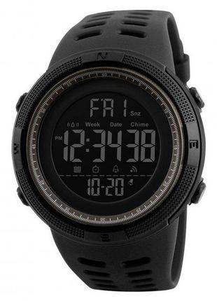 Водонепроникний (50 м) цифровий годинник skmei 1251bn black-brown