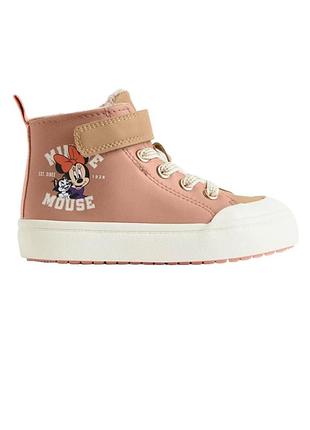 Крутые демисезонные кросовки, хайтопы, ботинки с минни h&m от disney 28 размер
