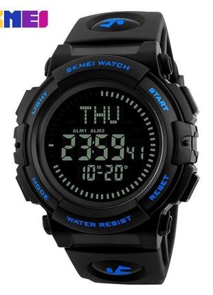 Skmei 1290bu black-blue smart watch + compass