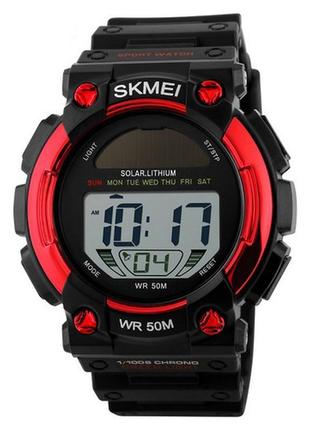 Чоловічі спортивні годинник skmei 1126 black-red