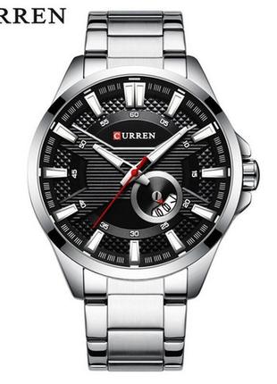 Curren 8372 silver-black